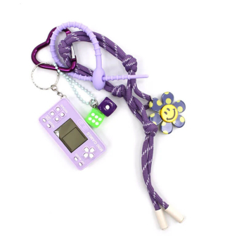 Preview: Vimoda Bag Charm Mini Gamer, lilac-purple, top