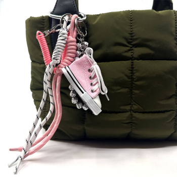 Preview: Vimoda Bag Charm Sneaker pink, detail
