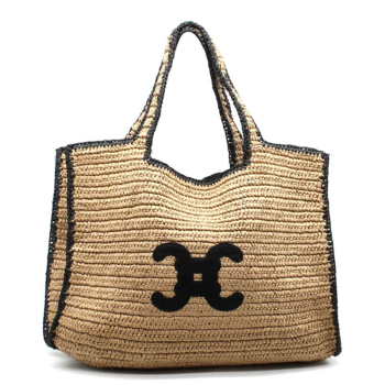 Tote Bag, Vimoda, Elisa, Raffia, front