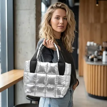 Tote Bag, Orianne, Thermolite silver, style