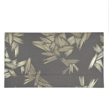 Geschenkumschlag Festiva taupe mit gold Heißfolienprägungg