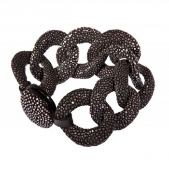 cuckoo moment Rochen Gliederarmband schwarz