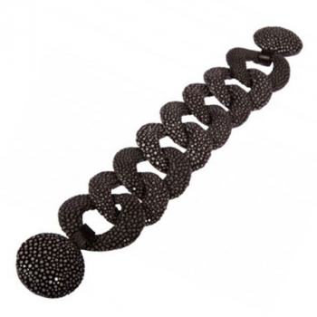 cuckoo moment Rochen Gliederarmband schwarz, offen