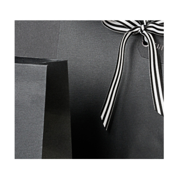 Gift wrap, gift bag, black,side