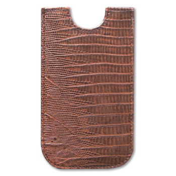 I Phone Case, lizard pattern brown, leather, Trixi Gronau