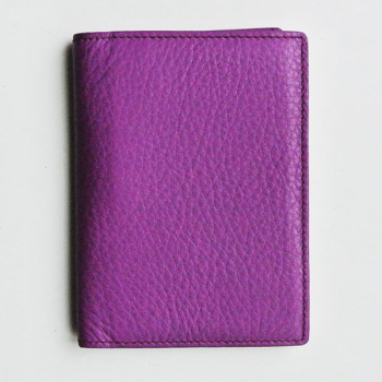 Garcia, Notizblockhülle mit Stiftehalter, Leder fuchsia
