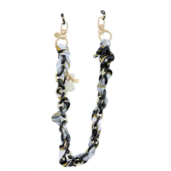 I-Conically Brillenkette Vogue schwarz, weiß , front