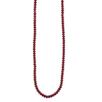 I-Conically Brillenkette Pom Pom rot,  detail Kristalle