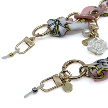 I-Conically- eyeglass chain Vogue pink, detail