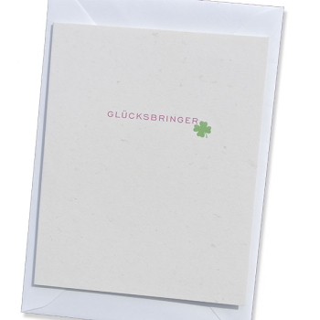 Trixi Gronau • GLÜCKSBRINGER Grusskarte,Farbe Offsetdruck mehrfarbig