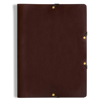 Legendaer Leder Etui Long ETWEE, mocca, Logoprägung