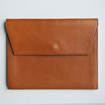 LUC, Lederkuvert, leder braun,