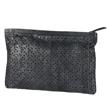 NMBR Nine,Clutch ,Python blau, mit Zipper