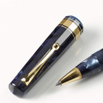 Omas, Paragon, Rollerball, Celluloid blau, Kappe