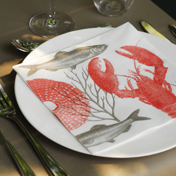 Serviette, Lobster, von Paviot, Image