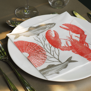 Napkin, LOBSTER Paviot, Image