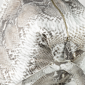 Tote bag,Luna Python green, Detail