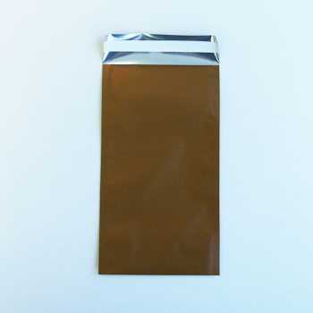 SNAZZY BAG Briefumschlag Material Metall Folie Farbe matt bronze Größe DIN Lang • Innen B 10,8 cm • L 22 cm Ausstattung undurchsichtig • Selbstklebeverschluss