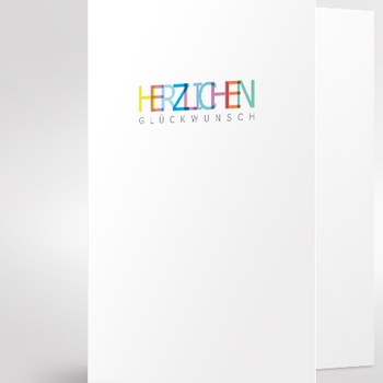 Trixi Gronau • Herzlichen Glückwunschkarte,Farbe weiss Offsetdruck bunt, Motiv