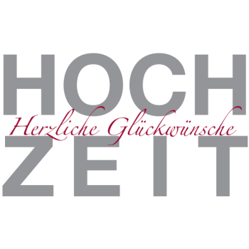 Trixi Gronau • Hochzeitskarte, Farbe weiss, Druck grau, B6, Detail