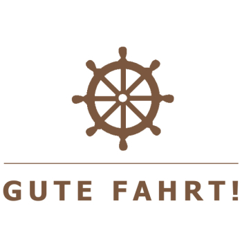 Trixi Gronau GUTE FAHRT in braun Steuerrad Karte B6, Detail