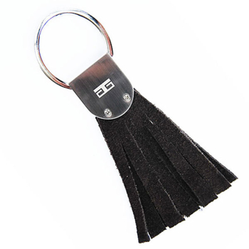 ey chain, stainless steel satin, suede, black, Trixi Gronau