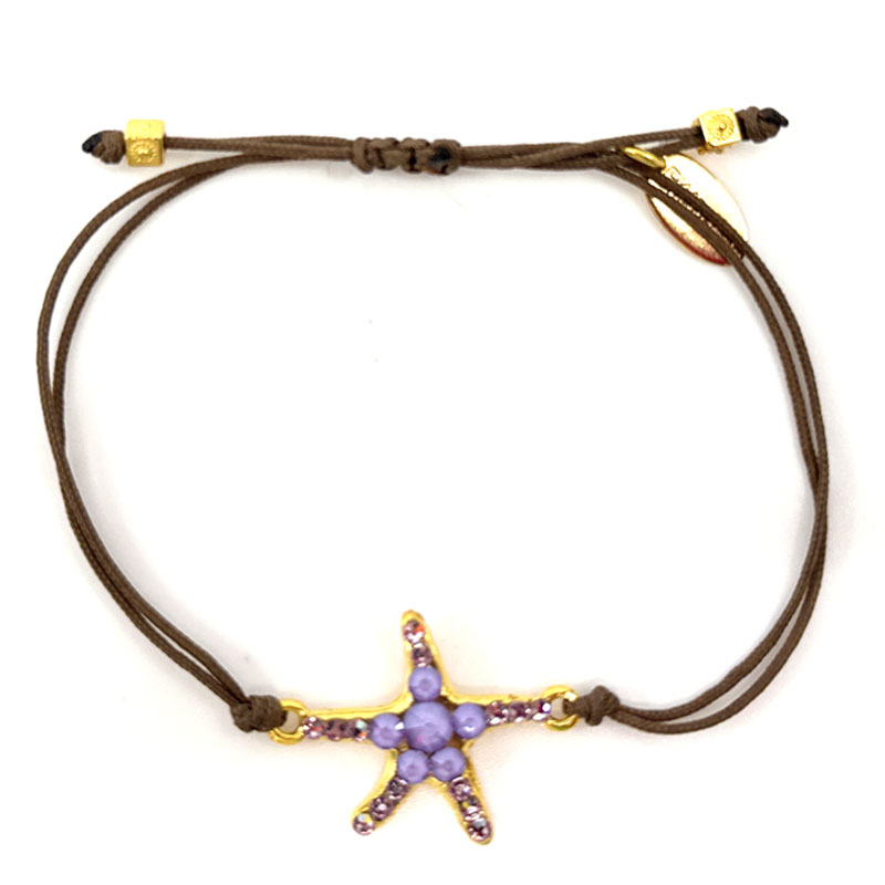 Ekaterini Freundschaftsarmband STARFISH flieder