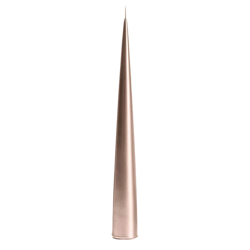 Ester & Erik Kegelkerze Metallic Champagne 37 cm