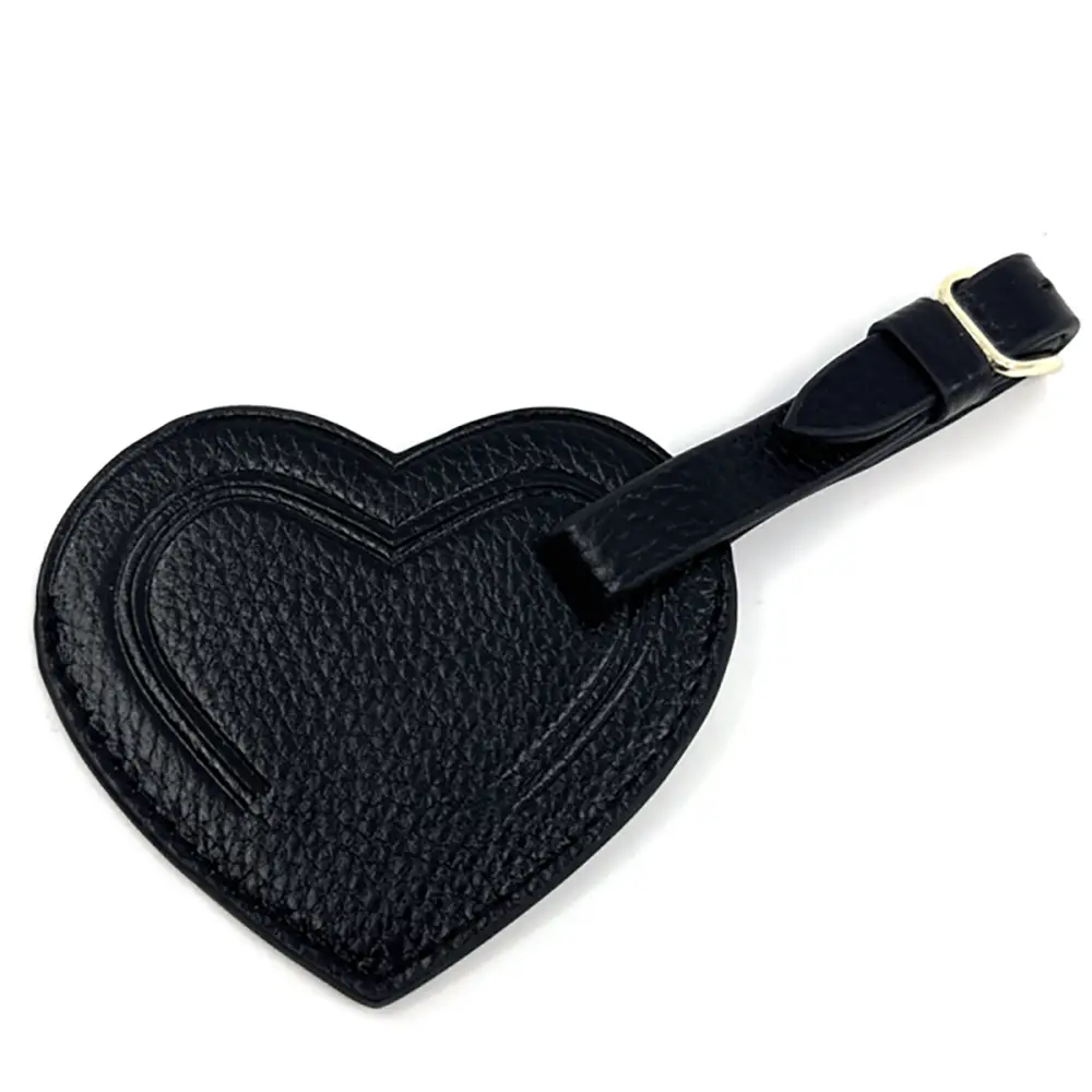Trixi Gronau Leder Kofferanhänger COEUR schwarz