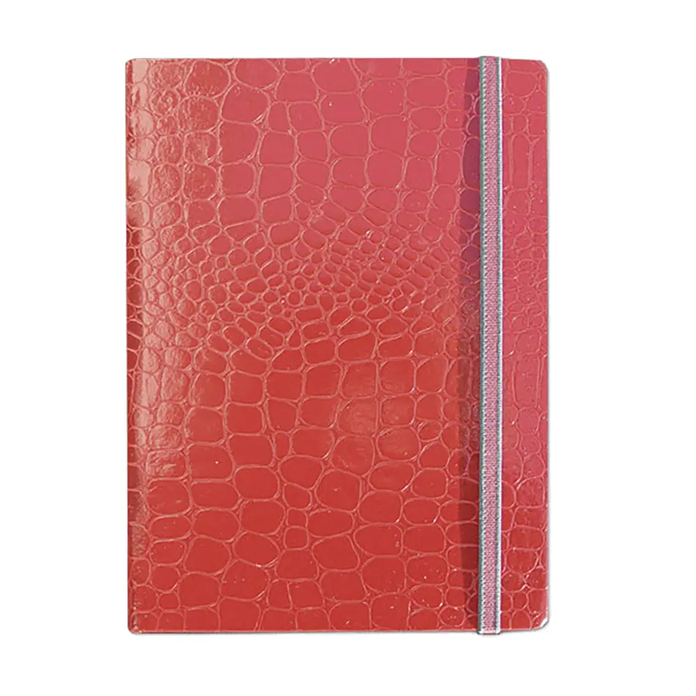 Trixi Gronau LUCI Notizbuch Skivertex Croco rot