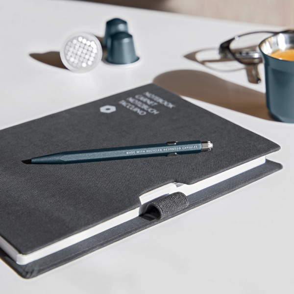 Caran d'Ache 849 ballpoint, Nespresso Edition No 1, matte blue, style