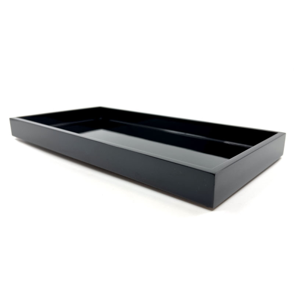 Mini Size Tray, Mima rectangular, paint Lacquer black, style