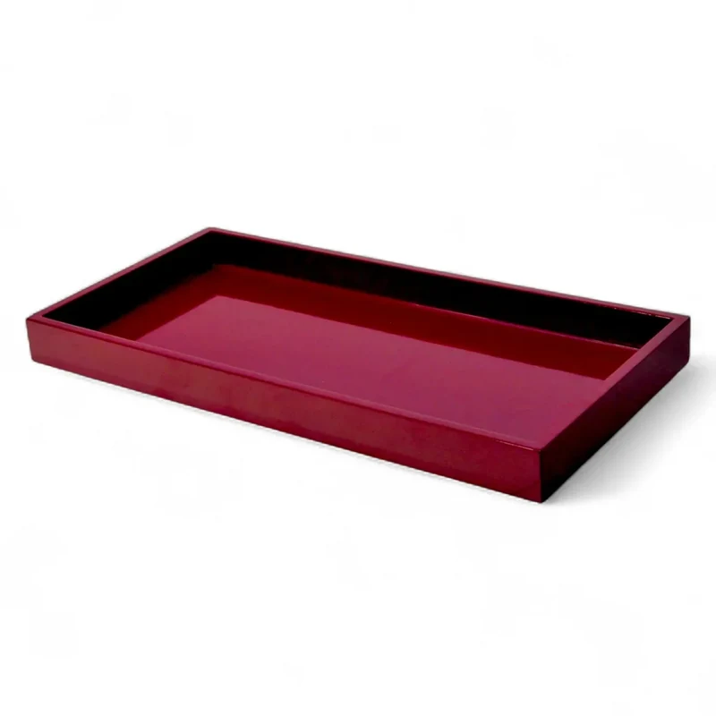 Albert L. Mini-Tablett MIMA rechteckig Brombeer 30 × 15 cm mit hochglänzender Lackoberfläche
