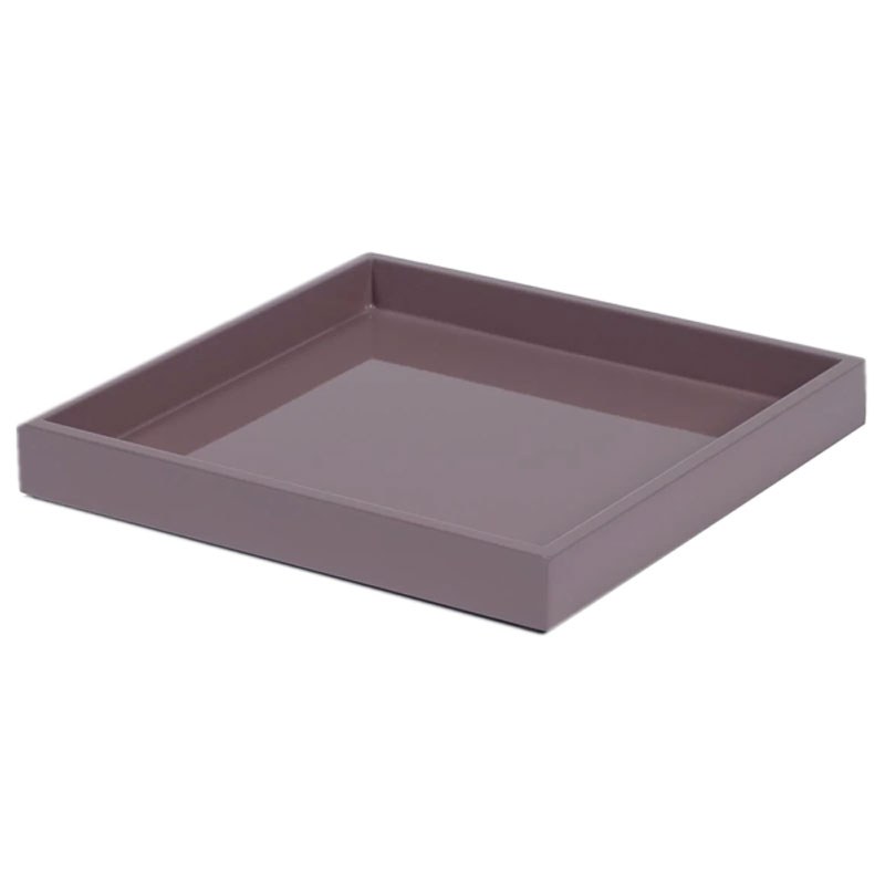 Mini Size Tray, square, paint Lacquer mauve