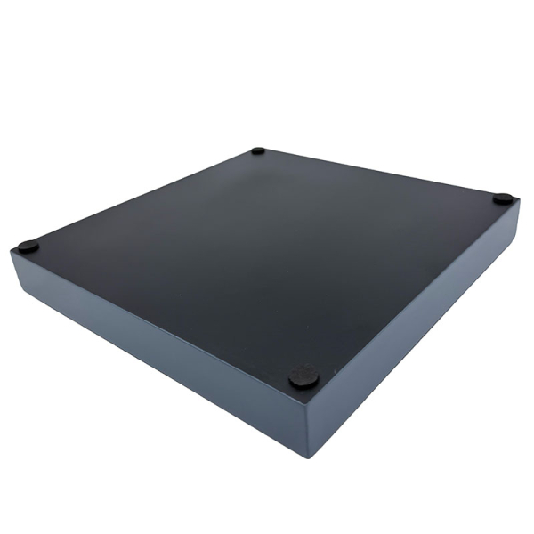 Mini Size Tray, square, paint Lacquer dove grey, back