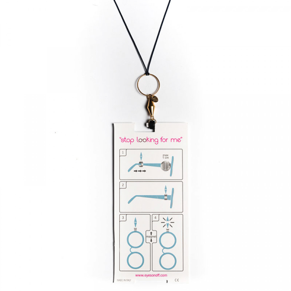 Ana e alex Eyesonoff, necklace,Glasses Chain Boule white package