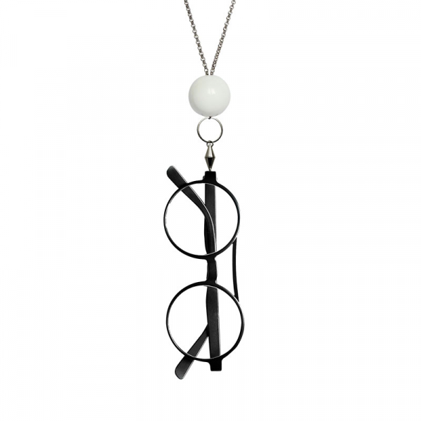 Ana e alex Eyesonoff, necklace, Glasses Chain Boule white