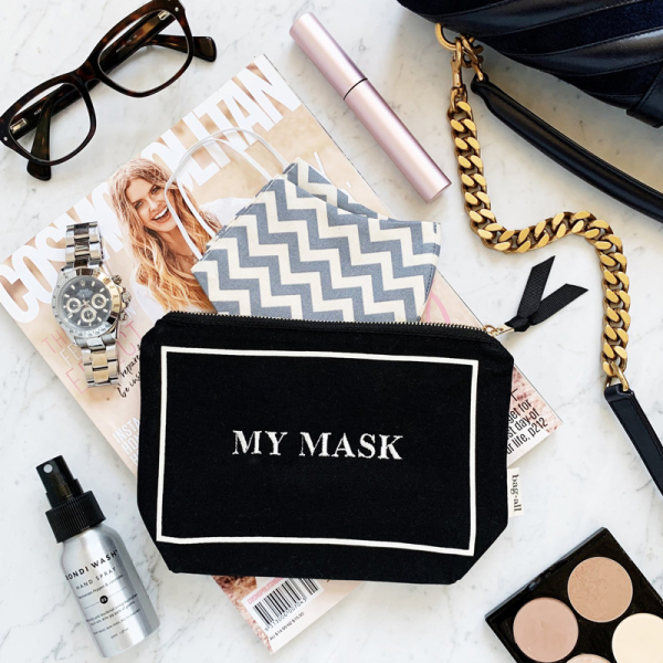 Bag All, Canvas Bag Print my mask black, style