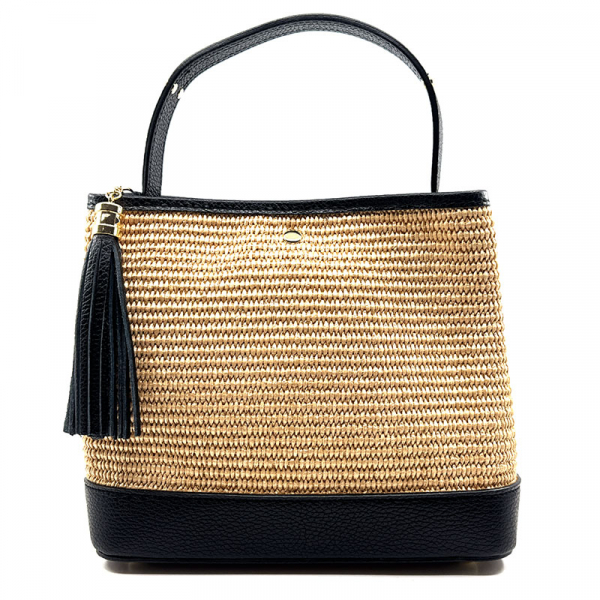 Tote Bag, Vimoda, Clara, Raffia, front