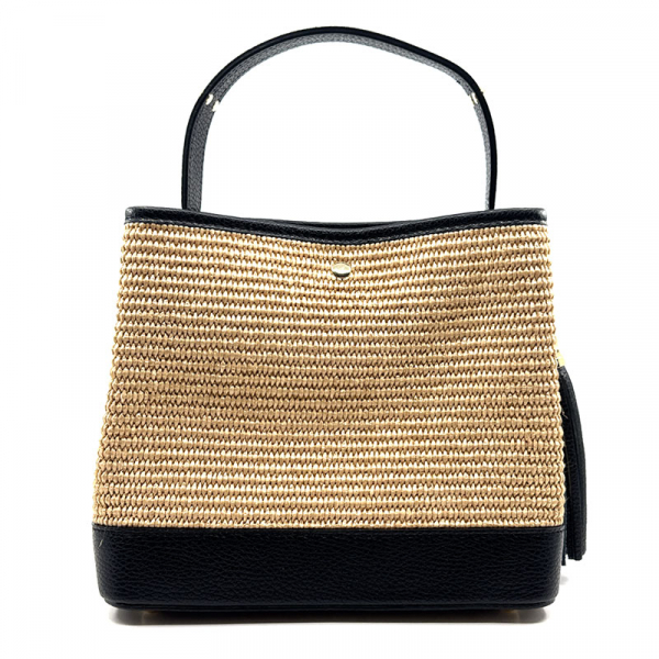 Tote Bag, Vimoda, Clara, Raffia, back