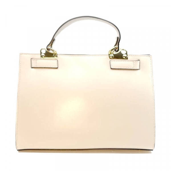 Tote Bag, Lucie leather cream, back
