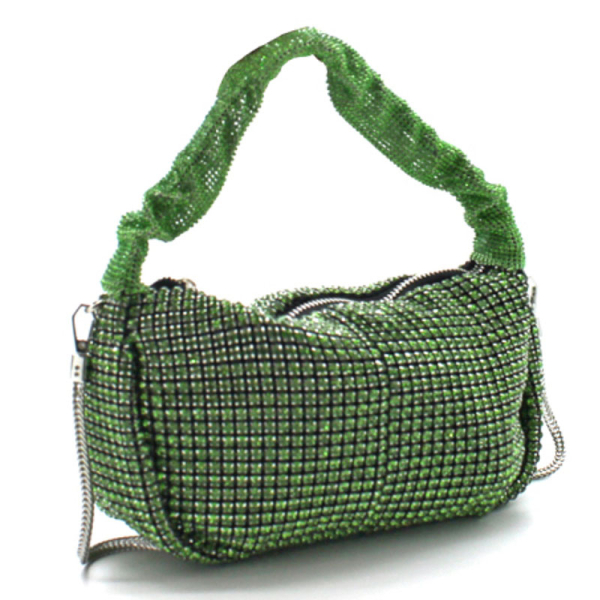 Mini Tote Mia Crystals green