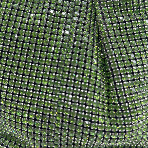 Mini Tote Mia Kristalle gruen, detail