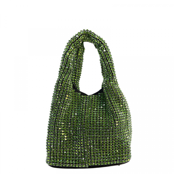 Micro Tote Pixi Kristalle gruen