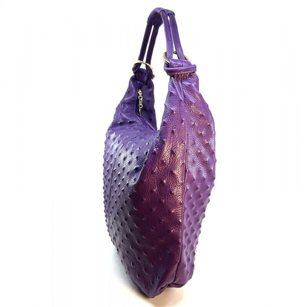 Shoulder Bag Emilia purple, side