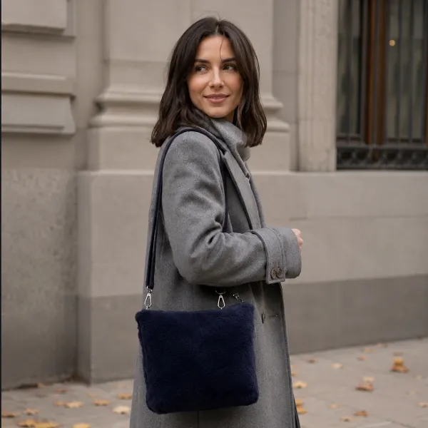 Bonnie backpack, shearling black, style