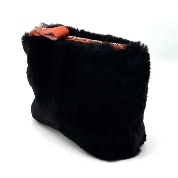 Bonnie Porchette Felltasche Clutch Alice, Nutria braun, seitlich