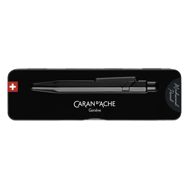 Caran d'Ache pens 849 mechanical pen black code slim case
