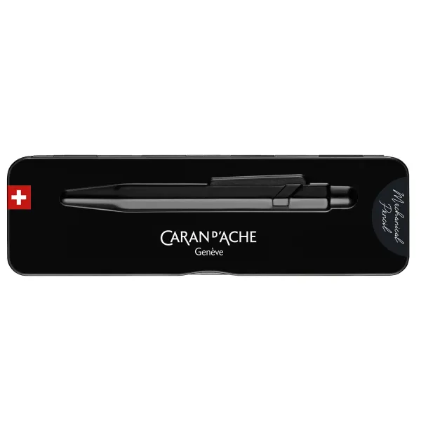 Caran d'Ache, Kugelschreiber, 849 black code, schwarz, slim case