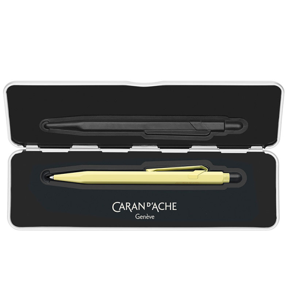 caran d Ache 849 ballpoint Claim Your Style frozen yellow inside case